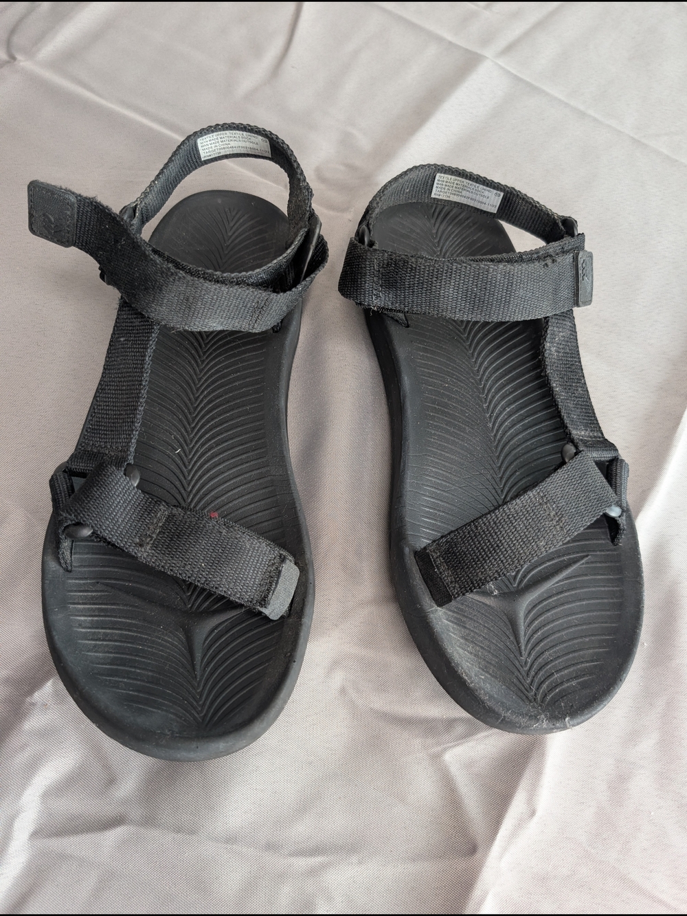 Target Black Textured Strap Sandals